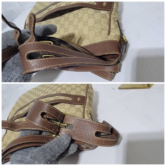 Authentic Gucci Monogram GG Canvas Crossbody/Shoulder Bag Beige/Brown - Picture 8 of 14